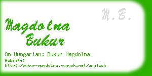 magdolna bukur business card